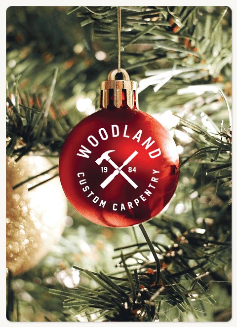 Company Ornament Holiday & Christmas Magnet Cards