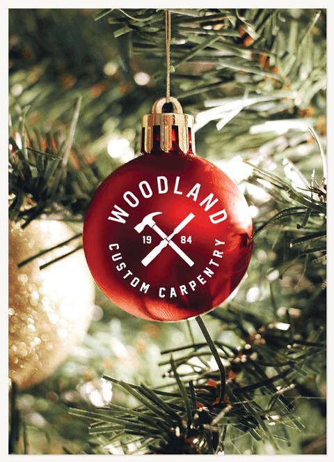 Company Ornament Business Holiday Cards