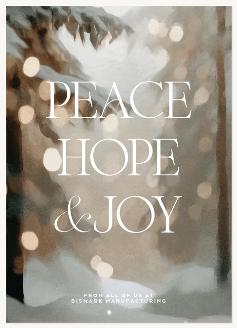 Bokeh Forest Business Holiday Cards