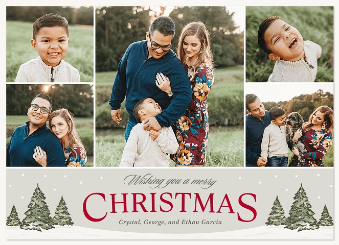 Festive Five Personalized Holiday Cards