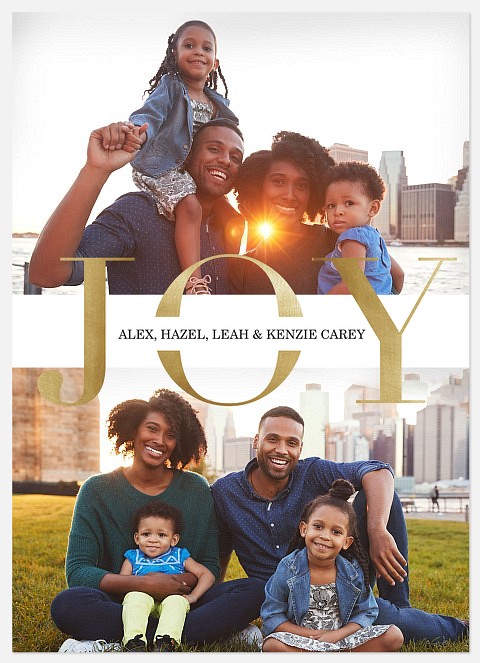 Joyful News Holiday Photo Cards