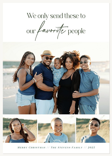 Favorite People Personalized Holiday Cards