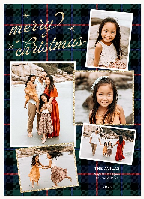 Midcentury Personalized Holiday Cards