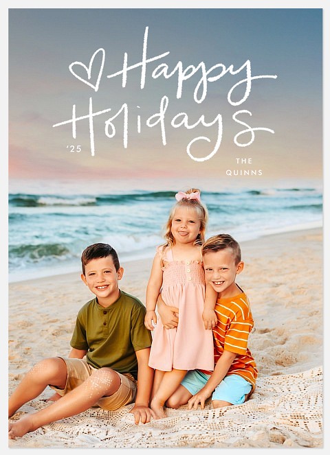 A Happy Heart Holiday Photo Cards