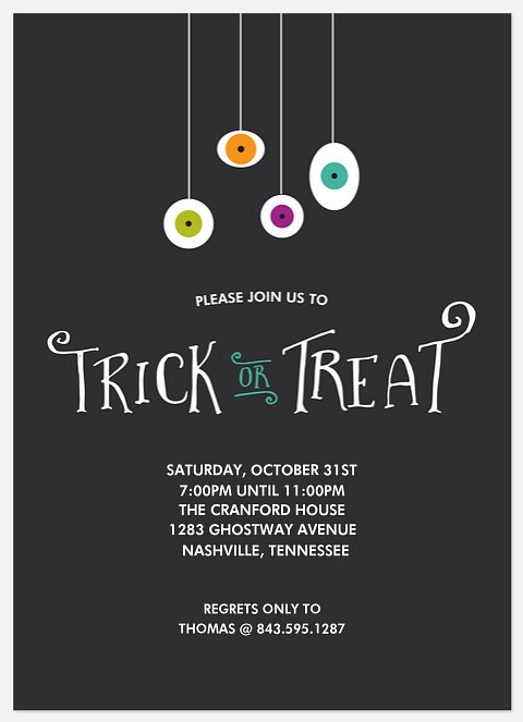 Spooky Eyes Halloween Photo Cards