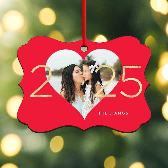 New Year Love Custom Ornaments