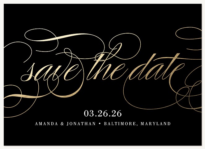 Scripted Love Save the Date Cards