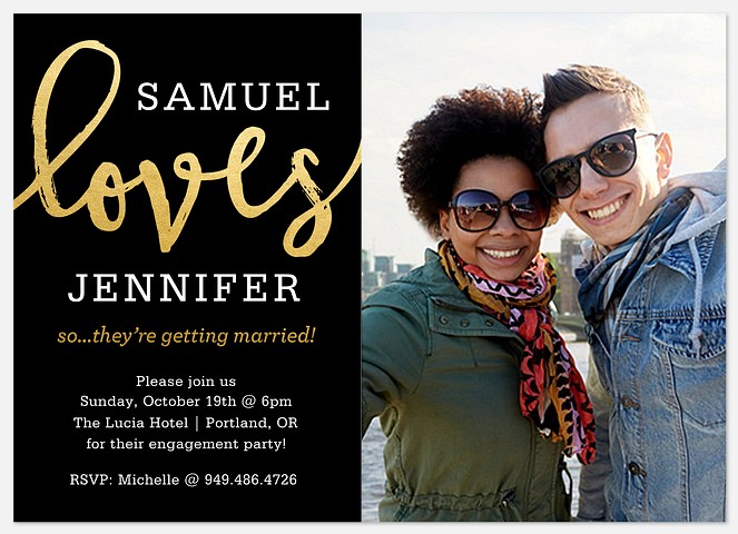 Engagement Loves Engagement Party Invitations
