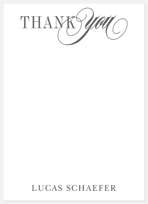 Graceful Class Thank You Cards 