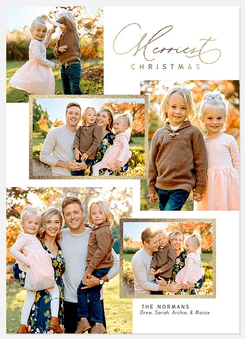 Laid Out Holiday Photo Cards