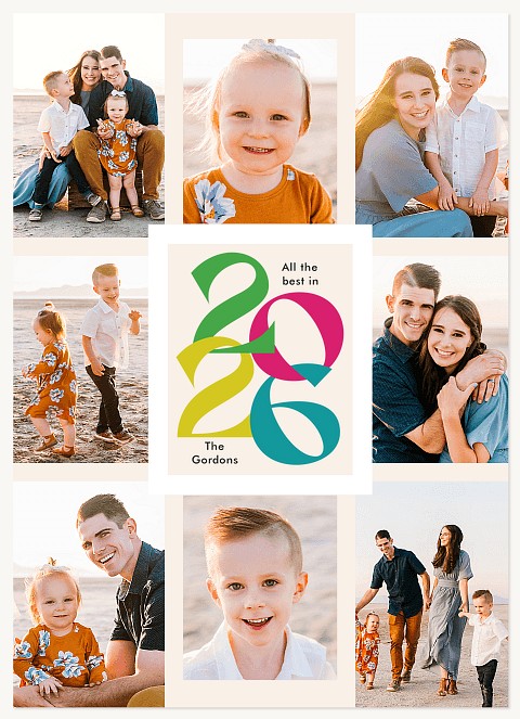 Intertwined Year Personalized Holiday Cards
