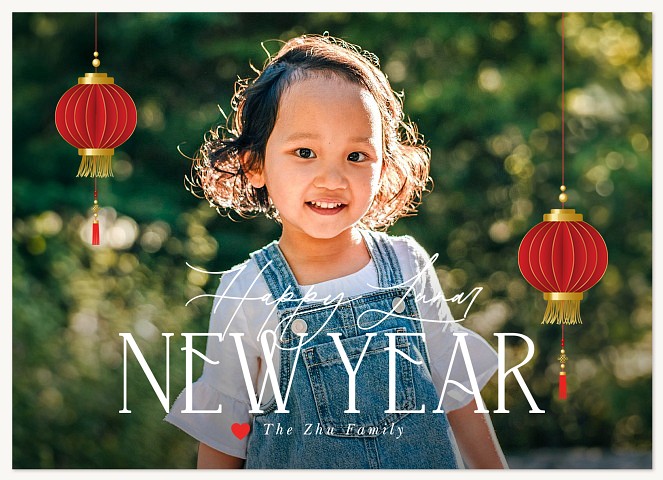 Lunar Lanterns Chinese New Year Cards
