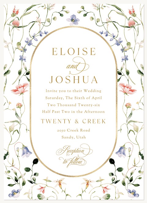 Wildflowers Wedding Invitations
