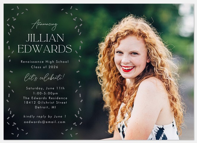 Cue The Confetti Graduation Cards