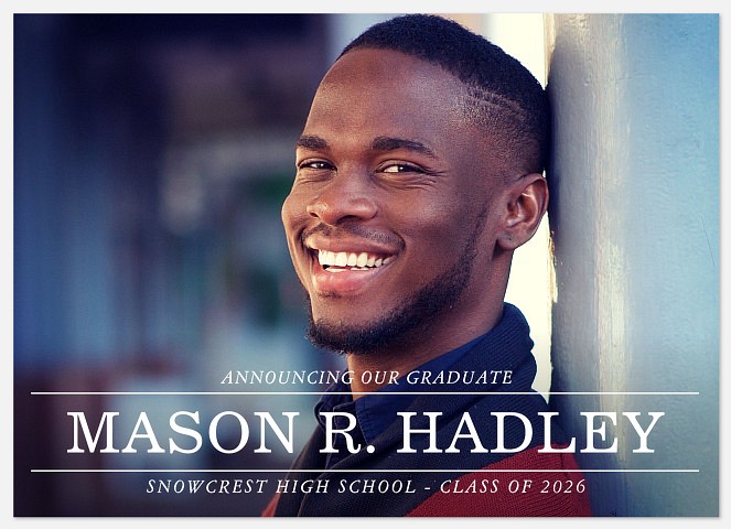 Simply Type Graduation Cards