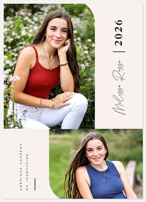 Modern Duo Graduation Cards