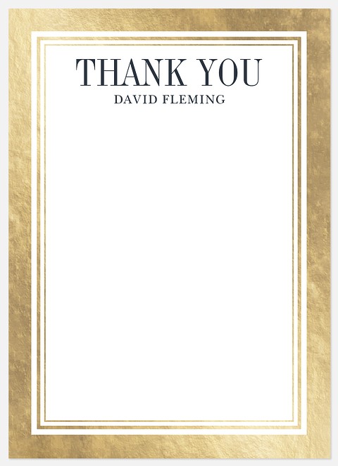 Gold-Plated Thank You Cards 