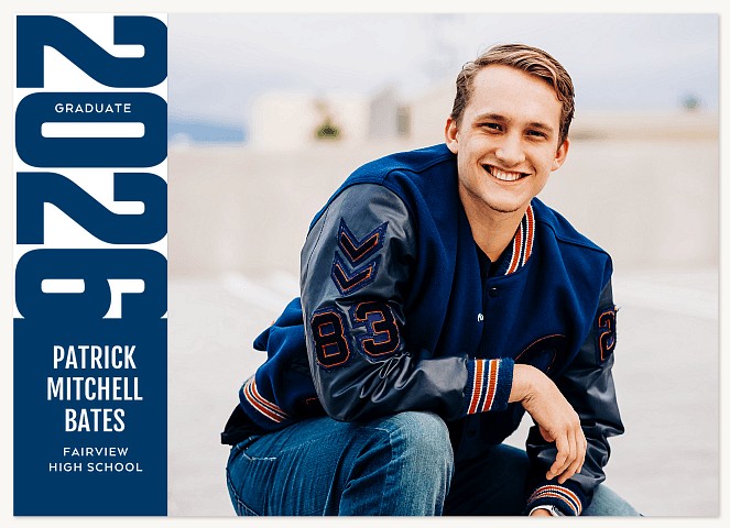 Color Block Graduation Cards