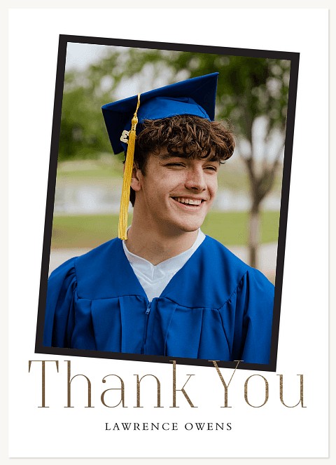 Angled Snapshot Thank You Cards 