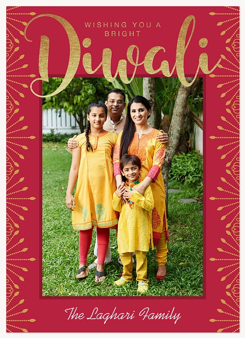 Golden Diwali Diwali Holiday Cards