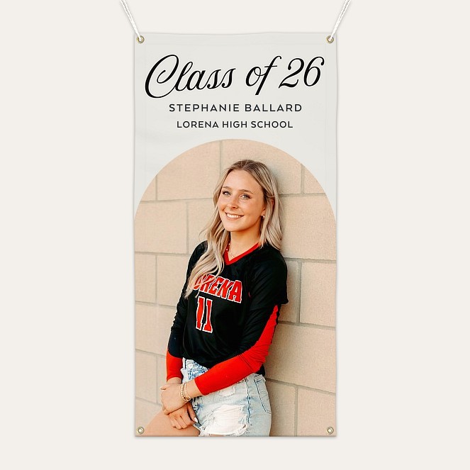 Arched Graduation Photo Banner Custom Banners