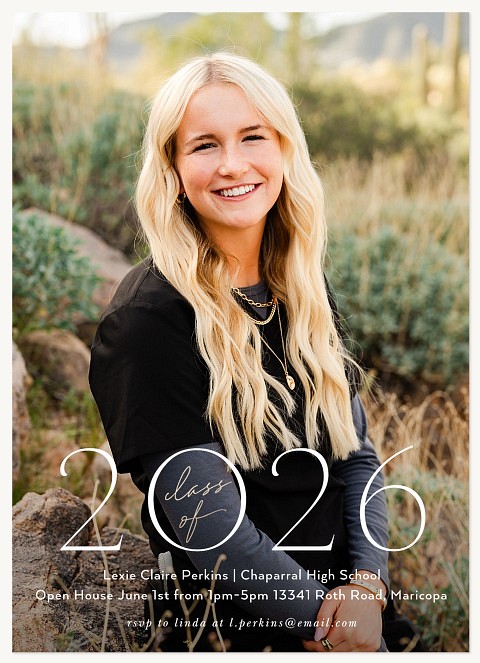 Classy Type Graduation Invitations