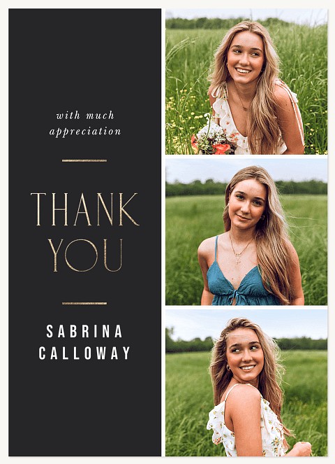 Shining Appreciation Thank You Cards 