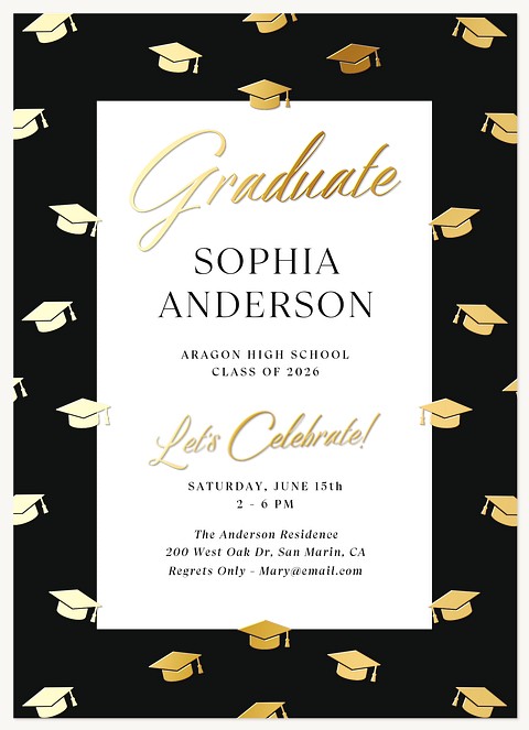 Cheerful Caps Graduation Cards