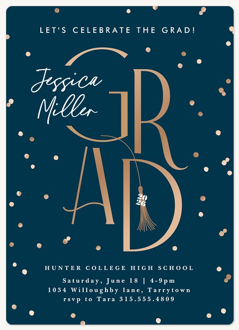 Tassel Topper Graduation Cards