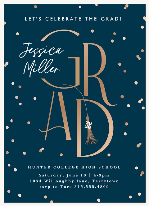 Tassel Topper Graduation Cards