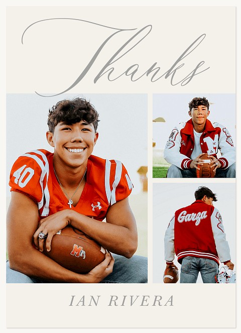 Big Script Thank You Cards 