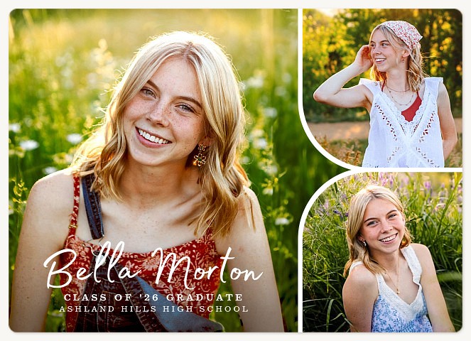 Modern Curves Graduation Cards