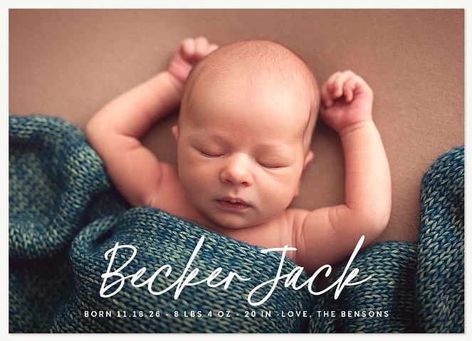 Mod Marked Baby Announcements