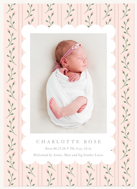 Rosebuds Baby Announcements