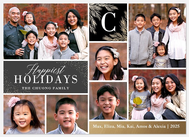 Monogram Gallery Holiday Photo Cards