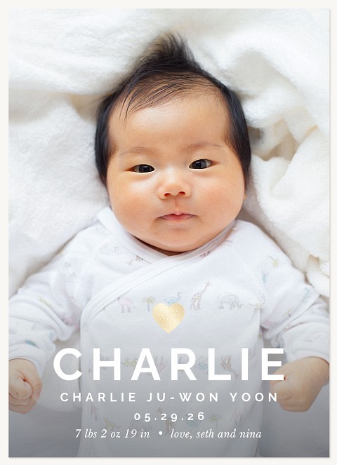 Lovely Name Baby Announcements