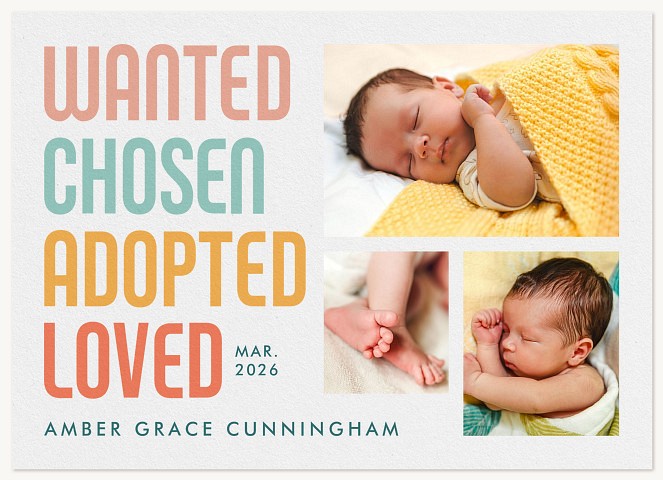 Wanted & Loved Baby Announcements