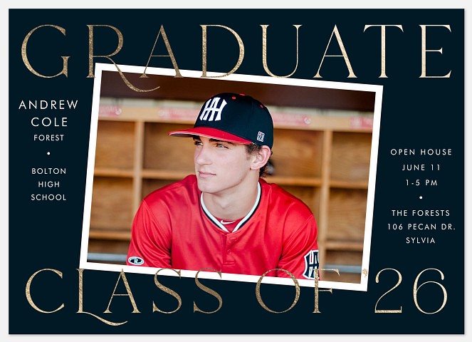 Sideways Snap Graduation Cards