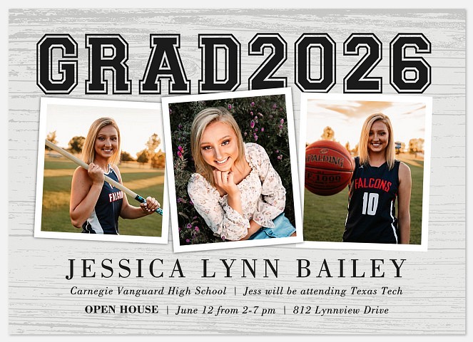 Rustic Snapshots Graduation Cards