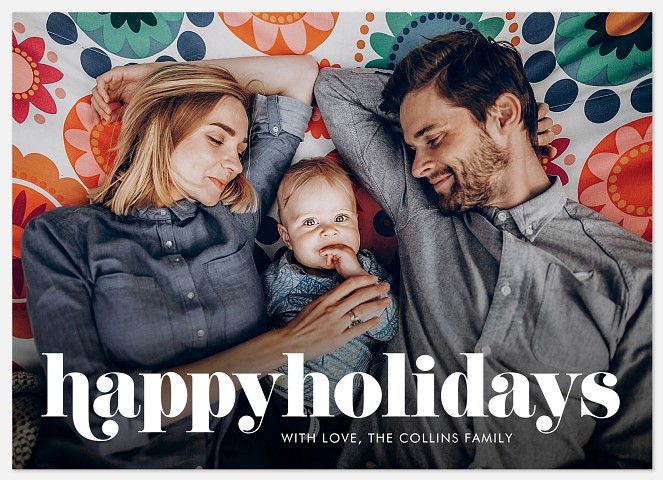 Modern & Bold Holiday Photo Cards