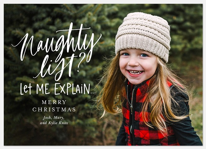 Naughty List? Holiday Photo Cards