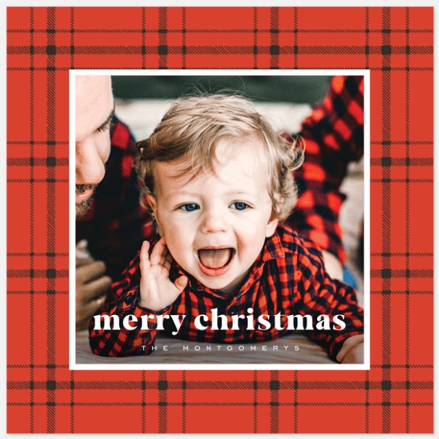 Cozy Christmas Holiday Photo Cards