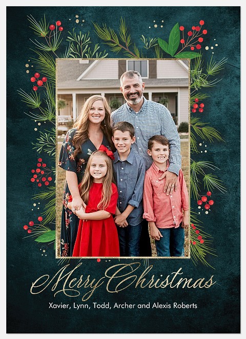 Nature Singing Holiday Photo Cards