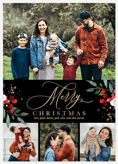 Midnight Holidays Holiday Photo Cards