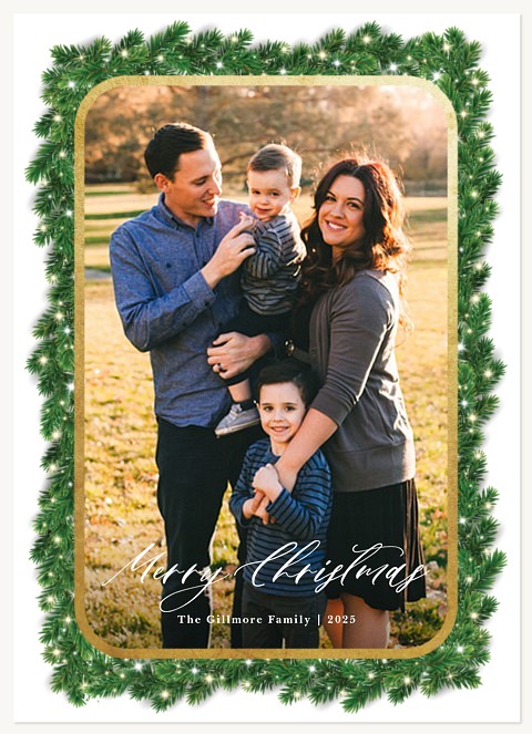 Garland Frame Personalized Holiday Cards