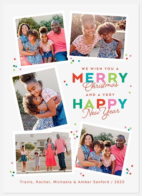 Festive Letters Holiday Photo Cards
