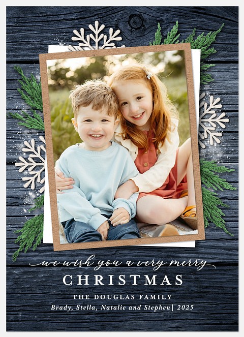 Winter Charm Holiday Photo Cards