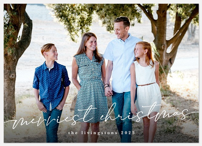 Handwritten Wishes Holiday Photo Cards