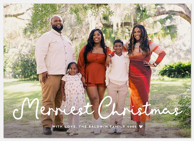 Festive Wishes Holiday Photo Cards