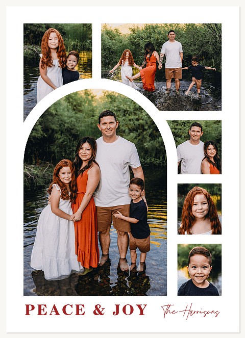 Arch Arrangement Personalized Holiday Cards